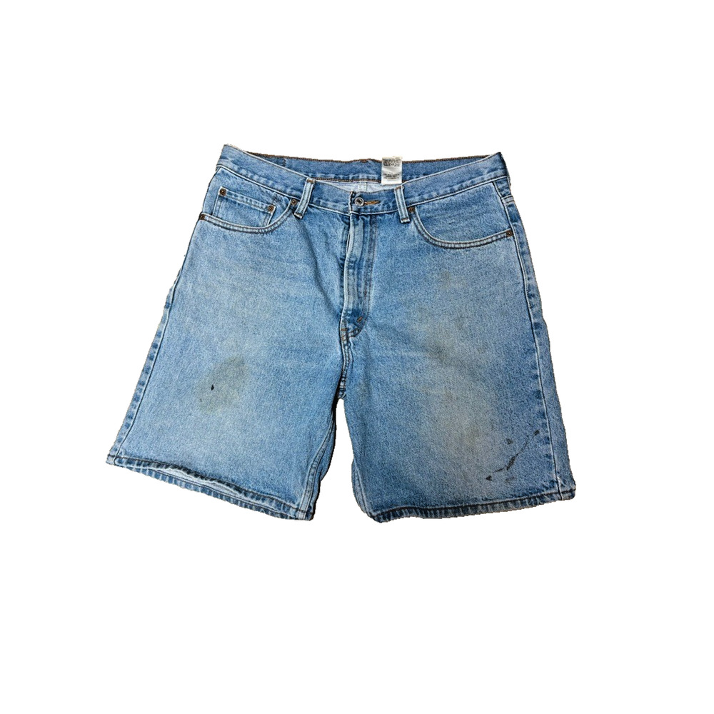 Vintage Levi's 550 Distressed Denim Cut Off Shorts W36 Relaxed Fit Unisex